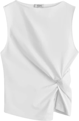 (Women) COS Slim-Fit Knotted Solid Color Tank Top. 1340575003 Buy (Women) COS Slim-Fit Knotted Solid Color Tank Top. 1340575003