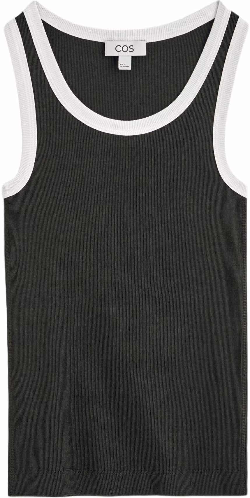 women-cos-slim-fit-color-block-ribbed-sleeveless-tank-top-1326259008