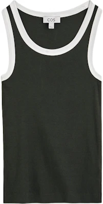 (Women) COS Slim Fit Color-Block Ribbed Sleeveless Tank Top 1326259008 Buy (Women) COS Slim Fit Color-Block Ribbed Sleeveless Tank Top 1326259008