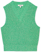 (Women) COS V-Neck Ribbed Knit Tank Top Green 1055725008 (Women) COS V-Neck Ribbed Knit Tank Top Green 1055725008