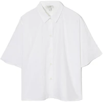 (Women) COS White Solid Color Button-Up Shirt 1163838001 (Women) COS White Solid Color Button-Up Shirt 1163838001