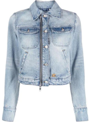 (W) Chaqueta Vaquera Corta con Cremallera y Cuello en Azul de COURRÈGES. 223DBL097DE00167011 Order (W) Chaqueta Vaquera Corta con Cremallera y Cuello en Azul de COURRÈGES. 223DBL097DE00167011
