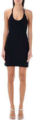 (W) Courrèges 黑色无袖露背迷你连衣裙 124JRO332JS01219999 Buy (W) Courrèges 黑色无袖露背迷你连衣裙 124JRO332JS01219999
