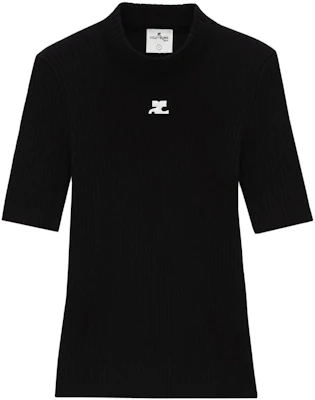 (W) Courrèges 黑色針織毛衣 - 休閒半高領上衣 PERMPU026FI00019999 Buy (W) Courrèges 黑色針織毛衣 - 休閒半高領上衣 PERMPU026FI00019999