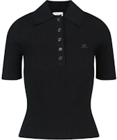 (Women) Courrèges COURREGES Black Polo Shirt with Logo and Short Sleeves. VESMPO029FI0001-9999 (Women) Courrèges COURREGES Black Polo Shirt with Logo and Short Sleeves. VESMPO029FI0001-9999