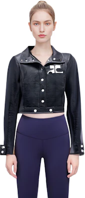 (W) Courrèges 黑色修身短款长袖夹克. PERCBL005VY00149999 Details for (W) Courrèges 黑色修身短款长袖夹克. PERCBL005VY00149999