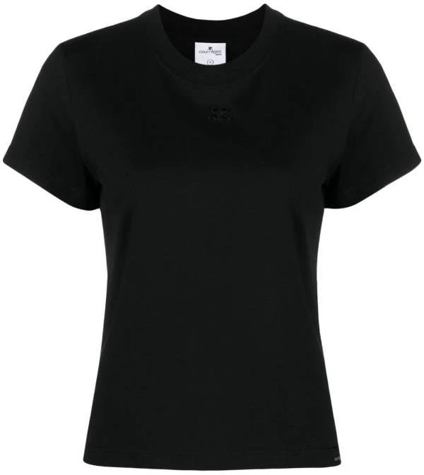 women-courreges-courreges-black-solid-color-crewneck-short-sleeve-t-shirt-423-jts-006-js-01079999