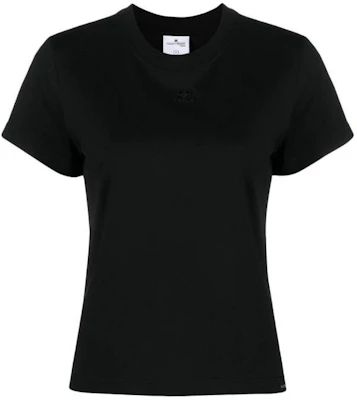 (W) Courrèges 黑色纯色圆领短袖T恤 423JTS006JS01079999 Order (W) Courrèges 黑色纯色圆领短袖T恤 423JTS006JS01079999