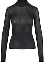 (Women) Courrèges COURREGES Black Solid Turtleneck Slim Fit Pullover Sweater PERJTO029JS01159999 (Women) Courrèges COURREGES Black Solid Turtleneck Slim Fit Pullover Sweater PERJTO029JS01159999