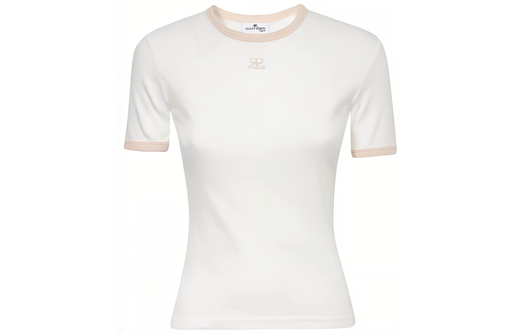 (Women) Courrèges COURREGES  Crew Neck Short Sleeve T-Shirt. 223JTS017JS0070B086