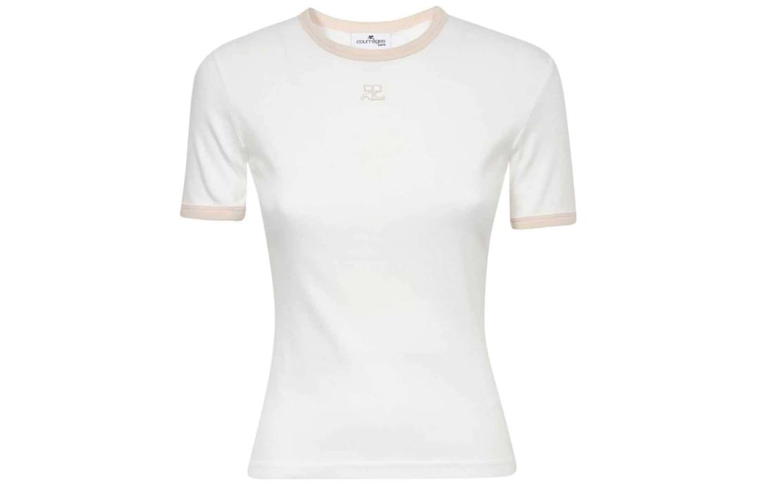 Order (W) Courrèges COURREGES 圆领短袖T恤衫. 223JTS017JS0070B086
