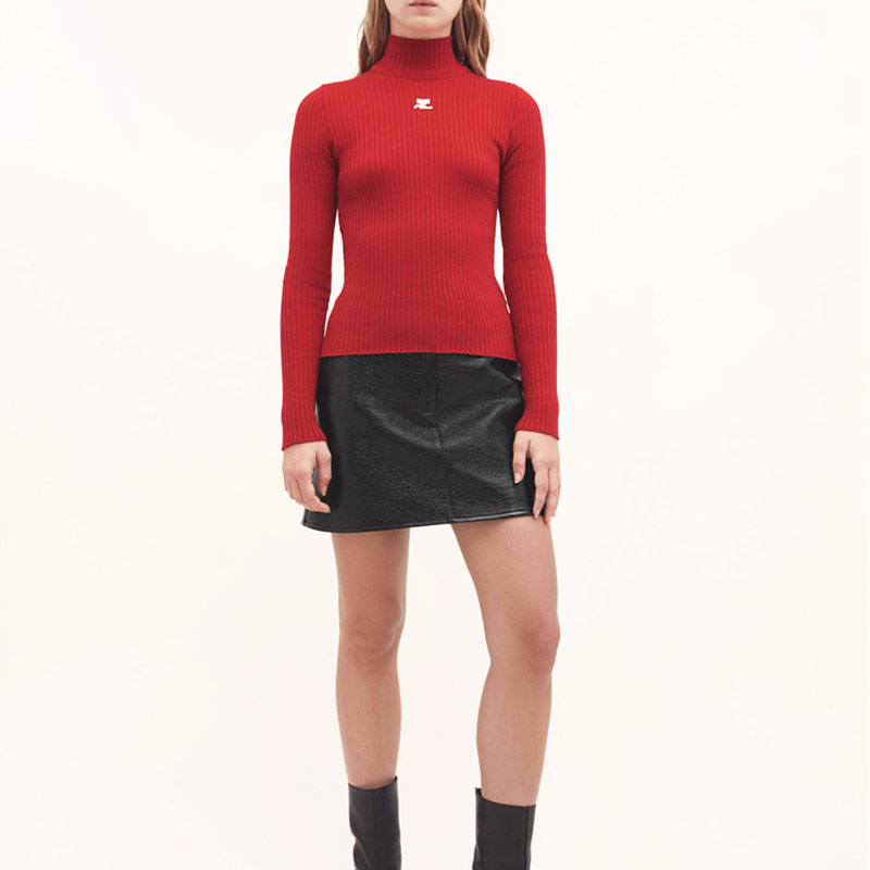Lookbook (W) Courrèges 长袖高领针织毛衣 PERMPU022FI00014034