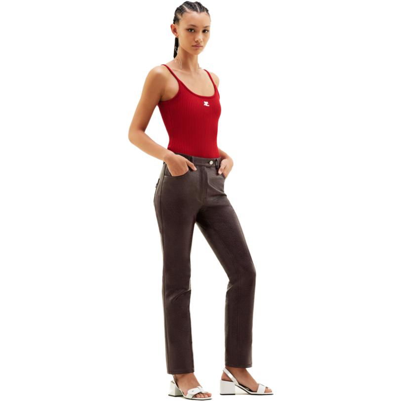 Shop (W) Courrèges 红色极简主义背心 PERMDE012FI00014034