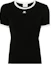 Order (Women) Courrèges COURREGES Slim Fit Crew Neck Short Sleeve T-Shirt Black VESJTS017JS00709901