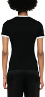 Shop (W) Courrèges COURREGES 修身短袖圓領T恤 黑色 VESJTS017JS00709901