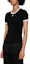 Purchase (Women) Courrèges COURREGES Slim Fit Crew Neck Short Sleeve T-Shirt Black VESJTS017JS00709901