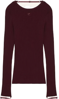 (W) Courrèges COURREGES 纯色针织套头长袖毛衣 323MPU105FI00016025 Buy (W) Courrèges COURREGES 纯色针织套头长袖毛衣 323MPU105FI00016025