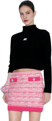 (W) Courrèges 高领修身纯色针织毛衣. PERMPU022FI00019999 Cheap (W) Courrèges 高领修身纯色针织毛衣. PERMPU022FI00019999