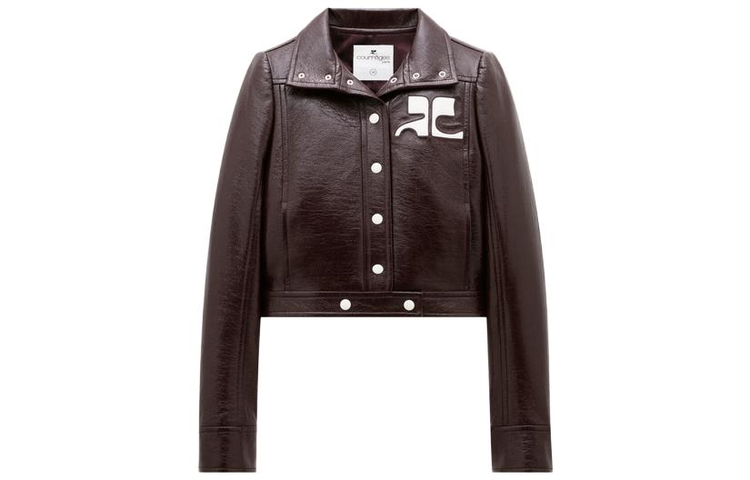 (Women) Courrèges COURREGES  Solid Long Sleeve Jacket - Deep Red PERCBL005VY00144010