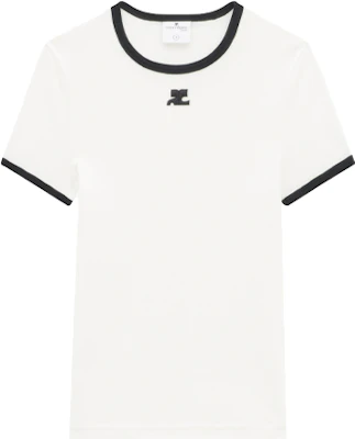 (W) Courrèges COURREGES 白色拼色圆领短袖T恤 PERJTS017JS00700098 Buy (W) Courrèges COURREGES 白色拼色圆领短袖T恤 PERJTS017JS00700098