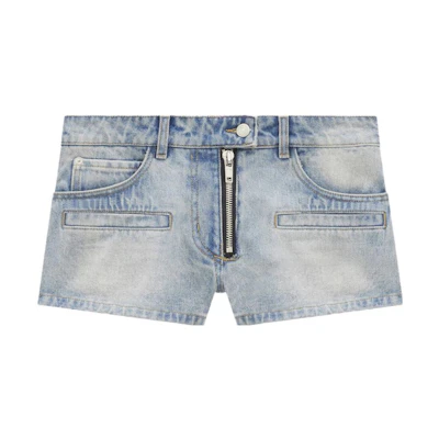 (Women) Courrèges COURREGES High-Waisted Denim Shorts Women’s Jean Blue 123DSH015DE00167011