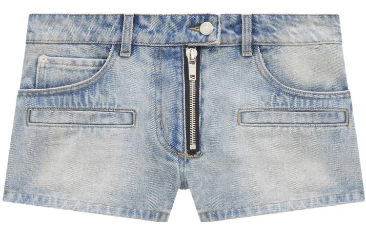 Order (W) Courrèges 高腰丹寧短褲 女款牛仔藍 123DSH015DE00167011