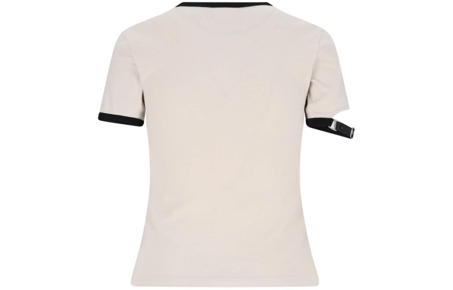 Lookbook (W) Courrèges字母印花短袖圓領T恤 灰褐色 124JTS117JS0093B093