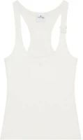 (Women) Courrèges COURREGES Logo Crewneck Tank Top Women White 125JDE123JS0194-0001 (Women) Courrèges COURREGES Logo Crewneck Tank Top Women White 125JDE123JS0194-0001