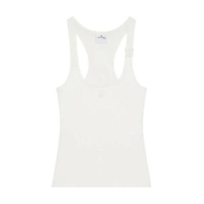 (Women) Courrèges COURREGES Logo Crewneck Tank Top Women White 125JDE123JS0194-0001