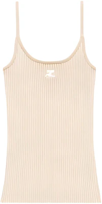 (W) Courrèges 米色针织吊带背心 PERMDE012FI00011007 Buy (W) Courrèges 米色针织吊带背心 PERMDE012FI00011007