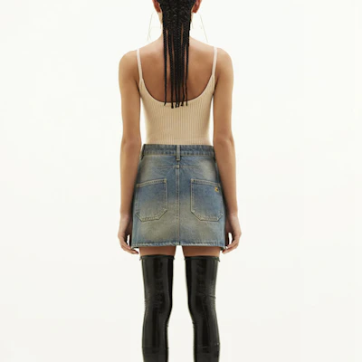 (W) Courrèges 米色针织吊带背心 PERMDE012FI00011007 Shop (W) Courrèges 米色针织吊带背心 PERMDE012FI00011007