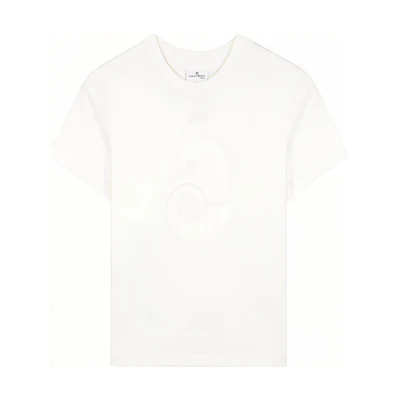 (Women) Courrèges COURREGES SS23 Graphic Print Crewneck Short Sleeve T-Shirt Women’s White 123JTS065JS00580001