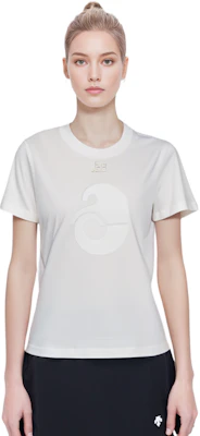 (W) Courrèges SS23 女士白色图案印花圆领短袖T恤 123JTS065JS00580001 Shop (W) Courrèges SS23 女士白色图案印花圆领短袖T恤 123JTS065JS00580001