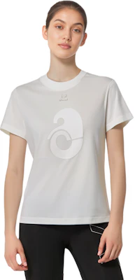(W) Courrèges SS23 女士白色图案印花圆领短袖T恤 123JTS065JS00580001 Purchase (W) Courrèges SS23 女士白色图案印花圆领短袖T恤 123JTS065JS00580001