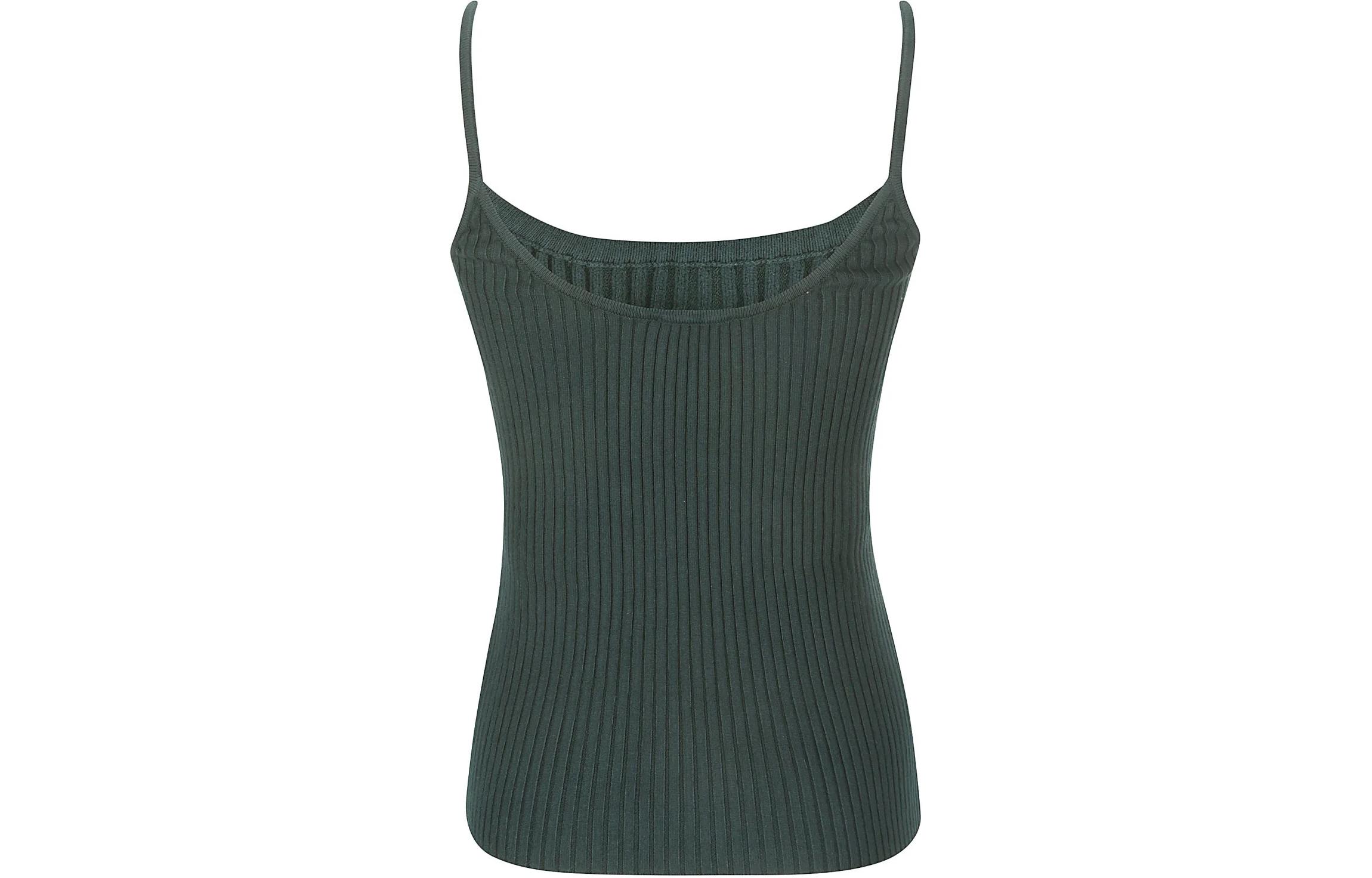 Lookbook (W) Courrèges SS24 綠色方領修身無袖短版上衣 PERMDE012FI00018081