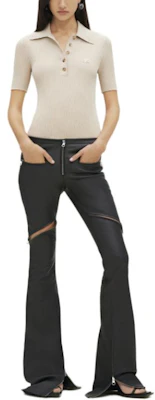 (W) Courrèges COURREGES SS24 罗纹针织短袖POLO衫 沙色 224MPO029FI00011007 Lookbook (W) Courrèges COURREGES SS24 罗纹针织短袖POLO衫 沙色 224MPO029FI00011007