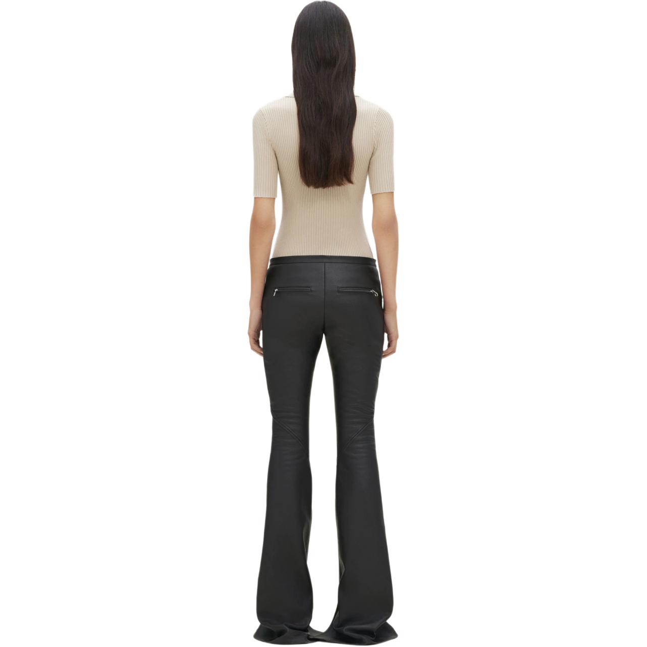 Shop (W) Courrèges COURREGES SS24 罗纹针织短袖POLO衫 沙色 224MPO029FI00011007