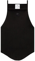 (Women) Courrèges COURREGES SS24 Holistic Rib Knit Tank Top Comfortable Sleeveless Knit Black Women 124MDE074FI00019999 (Women) Courrèges COURREGES SS24 Holistic Rib Knit Tank Top Comfortable Sleeveless Knit Black Women 124MDE074FI00019999
