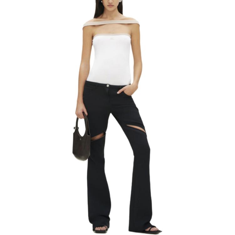 Lookbook (W) Courrèges SS24 对比刺绣白色无袖上衣 Heritage款式 224JTO301JS0070B131