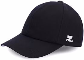 (Women) Courrèges Logo Patch Cotton Cap Women’s Black 123ACT002CO00249999 (Women) Courrèges Logo Patch Cotton Cap Women’s Black 123ACT002CO00249999