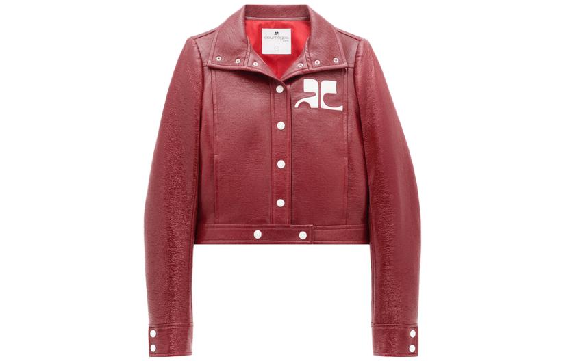 (Women) COURRÈGES Reedition Viny Solid Jacket Red  Fashion PERCBL005VY00144034