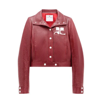 (Women) COURRÈGES Reedition Viny Solid Jacket Red Fashion PERCBL005VY00144034