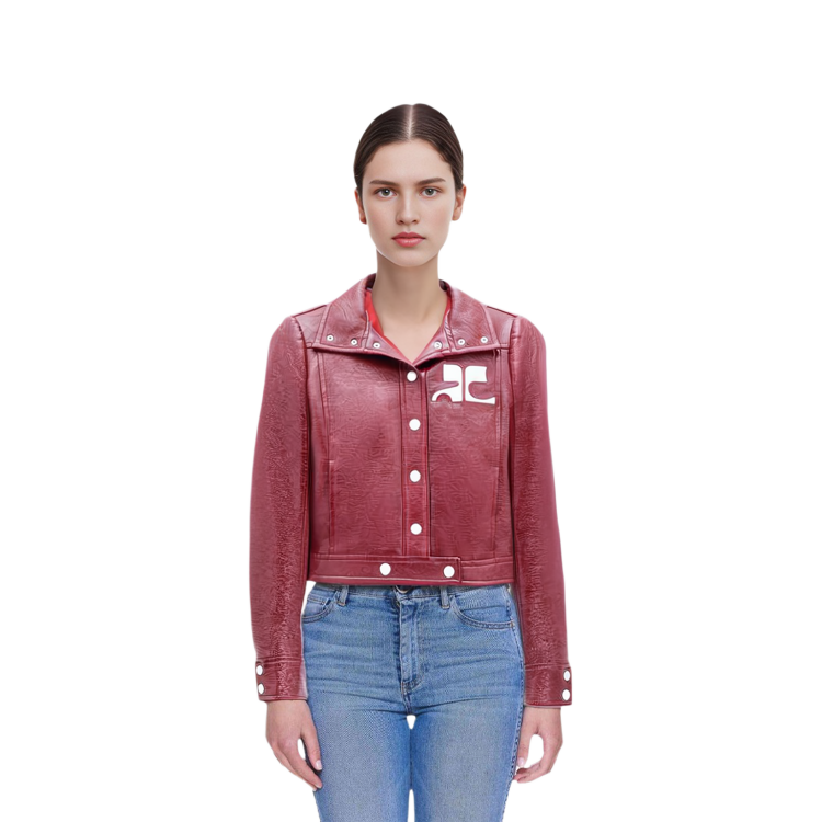 Details for (W) COURRÈGES Reedition 复刻红色亮面夹克 时尚外套 PERCBL005VY00144034