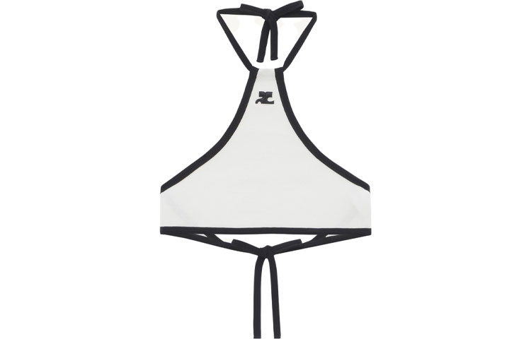 (Women) Courreges COURRÈGES Lace-Up Colorblock Tank Top Women White 123JTO144JS00700098