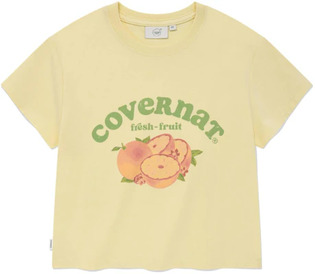 (Women) COVERNAT SS24 Peach Graphic Crop Top Trendy Casual Breathable T-Shirt CO2402ST78LY Buy (Women) COVERNAT SS24 Peach Graphic Crop Top Trendy Casual Breathable T-Shirt CO2402ST78LY