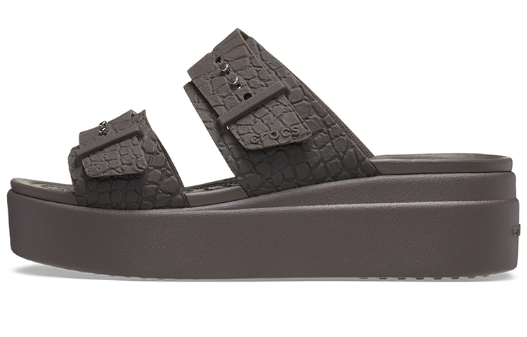 (Women) Crocs 2 Straps Brooklyn 'Brown' 208667-206