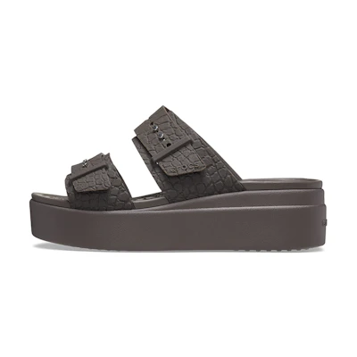 (W) Crocs 2 Straps Brooklyn 'Brown'