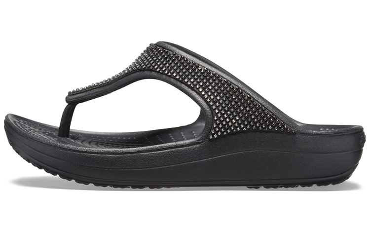 (W) Crocs 'Black with Sparkling Gems'