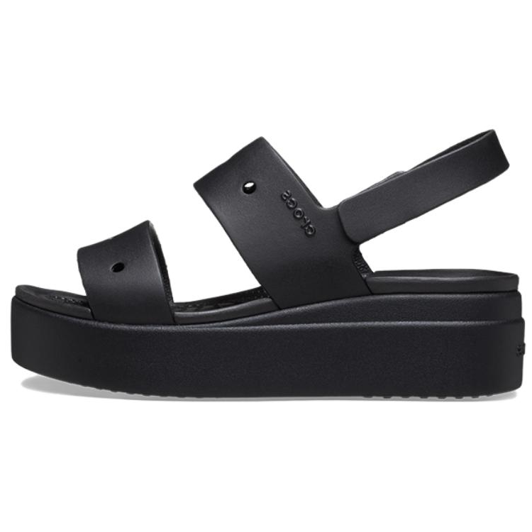 (Women) Crocs (W) Brooklyn 4U Sandal Black 210676-001
