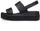 Buy (W) Crocs 女款 Brooklyn 4U 黑色凉鞋 210676-001